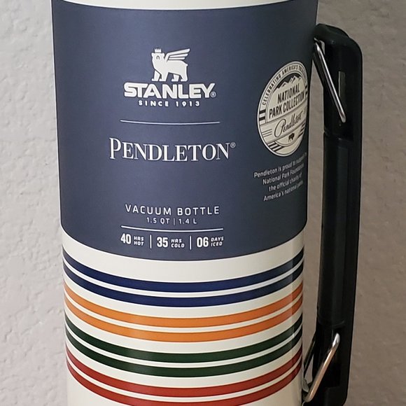 Pendleton Stanley Vacuum Bottle White 1.5 QT New - Picture 2 of 7